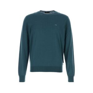 Prada Men Teal Green Wool Sweater